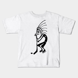 Kokopelli hockey black Kids T-Shirt